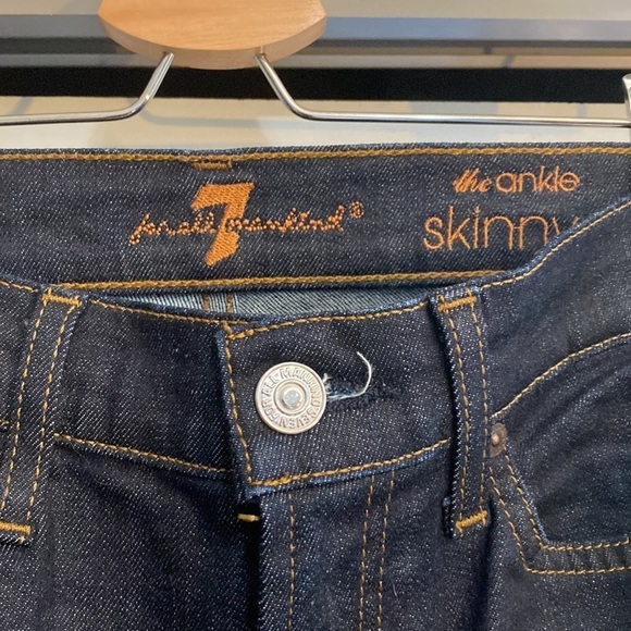 7 For All Mankind Skinny Ankle Jeans - Picture 4 of 7